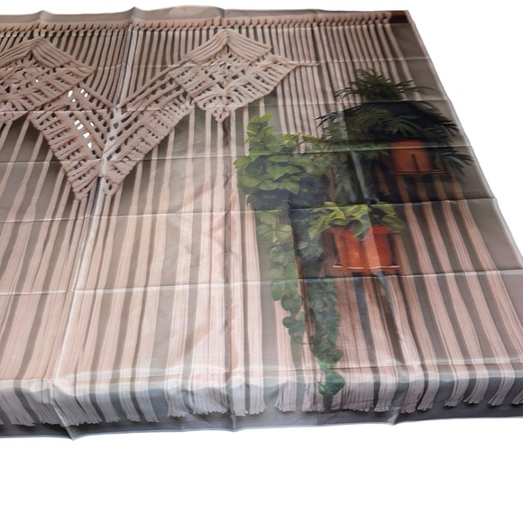 Boho Macrame Plant Backdrop Photo Backdrop Photo Props 51”x60” Background - Picture 5 of 6